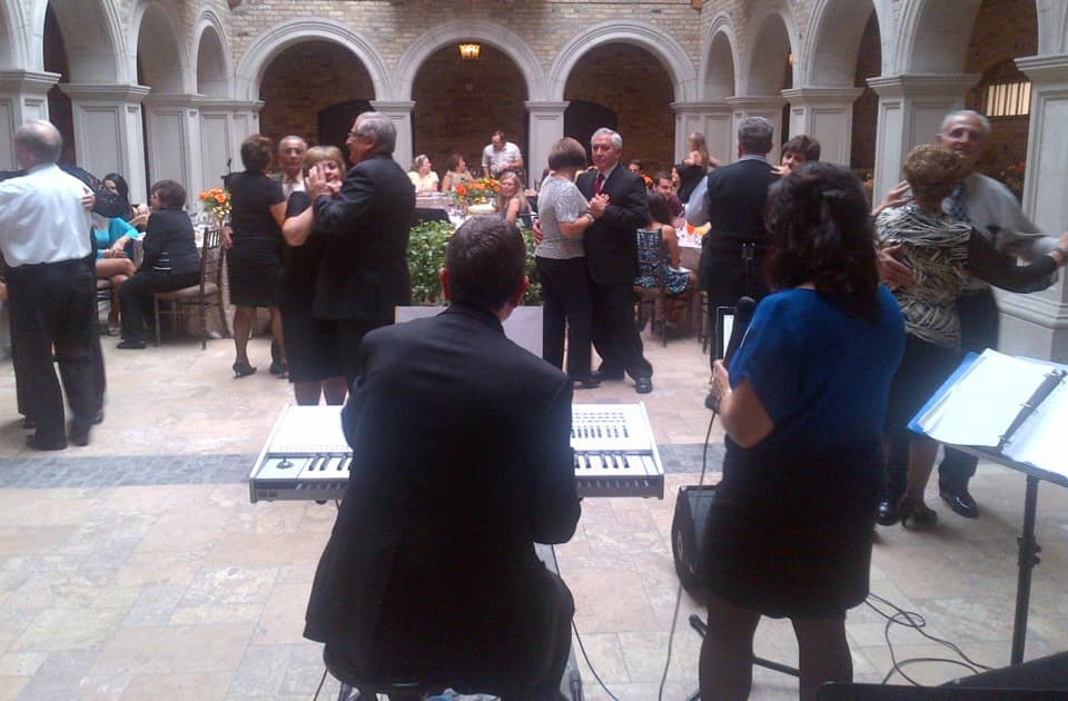 Frank Baggetta performing at a live event in Toronto